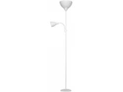Lámpara de Pie ALEMAR Kopen (Blanco - E27 + E14 - Máx. 60W - Acrílico - Metal)