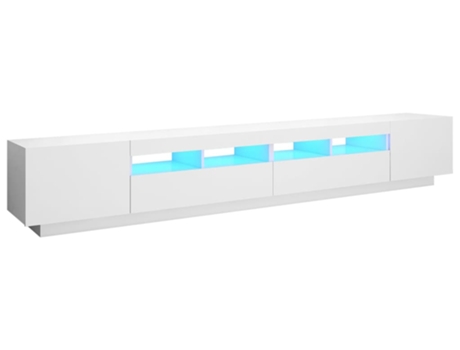 Mueble para la televisión VIDAXL Blanco Madera contrachapada (260x35x40 cm)