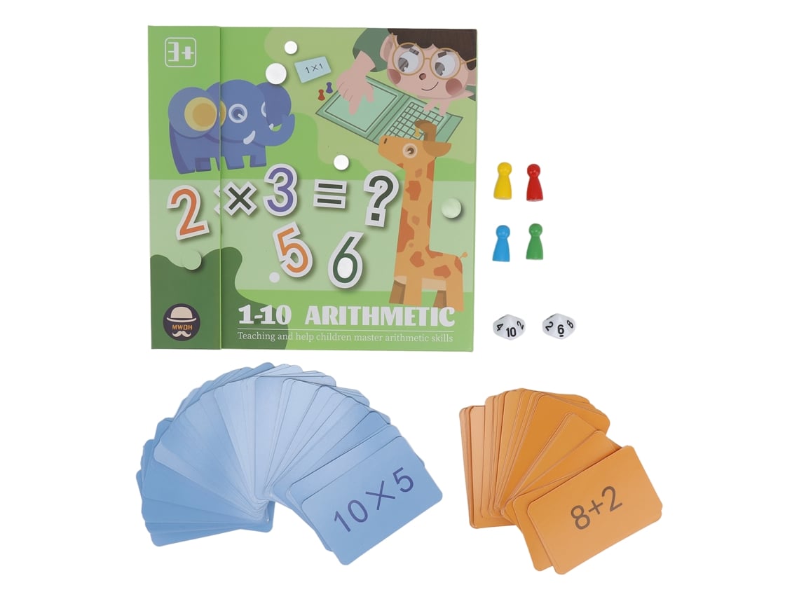 Ats-tablero De Aprendizaje Matsemático Con 100 Tarjetas Habilidades Aritméticas Diseño Magnético Juego Duradero Para Niños Educación
