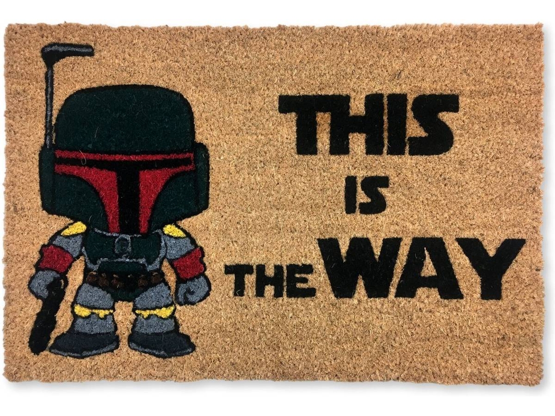 Felpudo KOKO DOORMATS THIS IS THE WAY (Castaño - 60 x 40 x 1.50 cm - Fibra de Coco y Base de PVC)