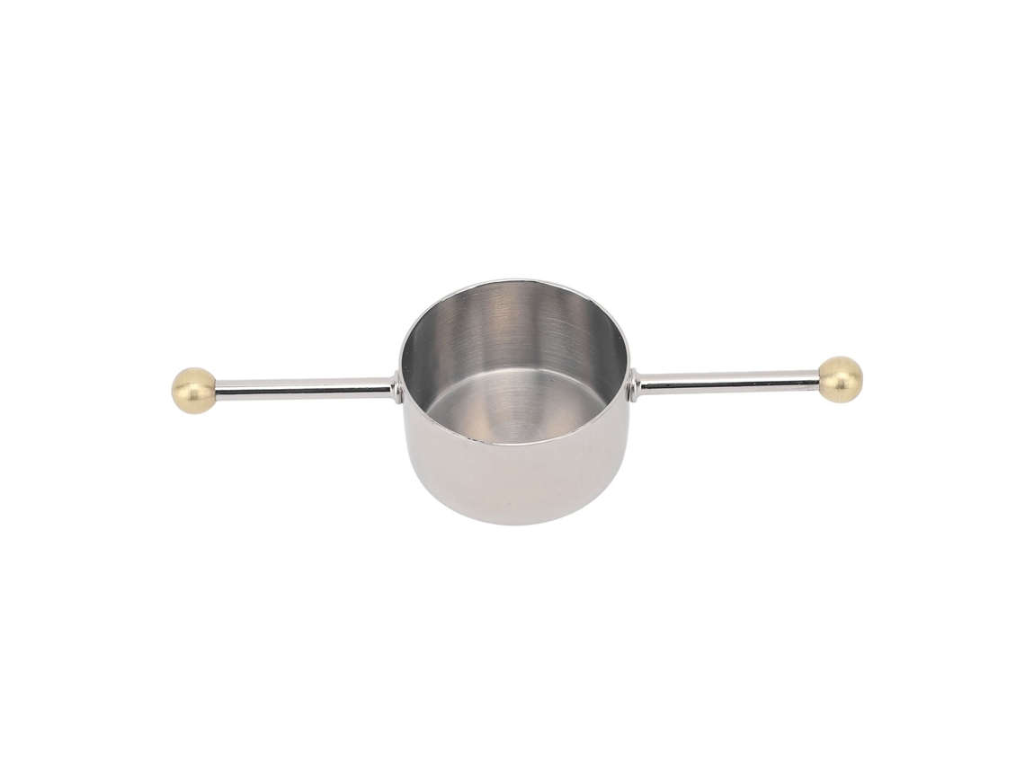 Vaso Medidor De Acero Inoxidable Jigger De 30 Ml Con Dos Perlas Para Barman.