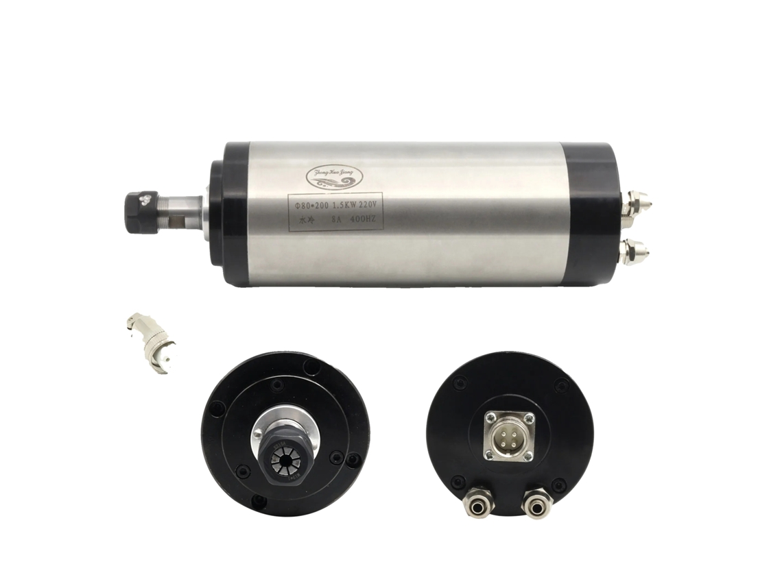 Fresadora CNC, motor de husillo refrigerado por agua de 1,5 kW, inversor incluido, solo husillo, 220 V-8
