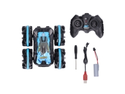 Bj-carro De Controle Remoto Anfíbio 2.4g Com Rotação De 360 Graus Veículo Aquático E Terrestre Azul