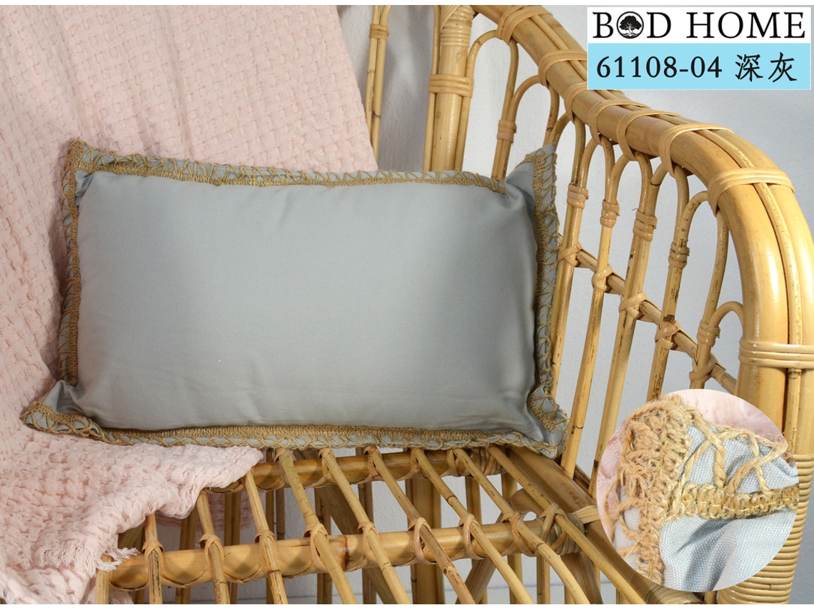 Almofada Envolvente Lisa Cinzo Oscuro 30*50cm BOD HOME