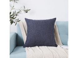 2026-40898-fundas De Almohadas Decorativas De Lino 2 Unidades 45x45 Cm Azul Oscuro Para Sofá Sala De Estar