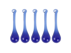 5 Colgantes De Cristal Azul En Forma De Gota De Agua Para Decoración De Lámparas De Araña, Bodas Y Escenarios.