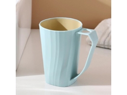 Vaso Para Enjuague Bucal Con Asa Para Parejas, Dormitorios, Estudiantes, Uso Doméstico, Vaso Con Cilindro Dental - Azul*