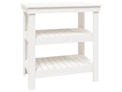 Maison Exclusive - Banco De Trabajo De Madera Maciza De Pino Blanco 78,5x50x80 Cm