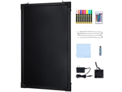 Tablero de mensajes LED Succebuy, reiniciable, iluminado, 405 x 605 x 9 mm