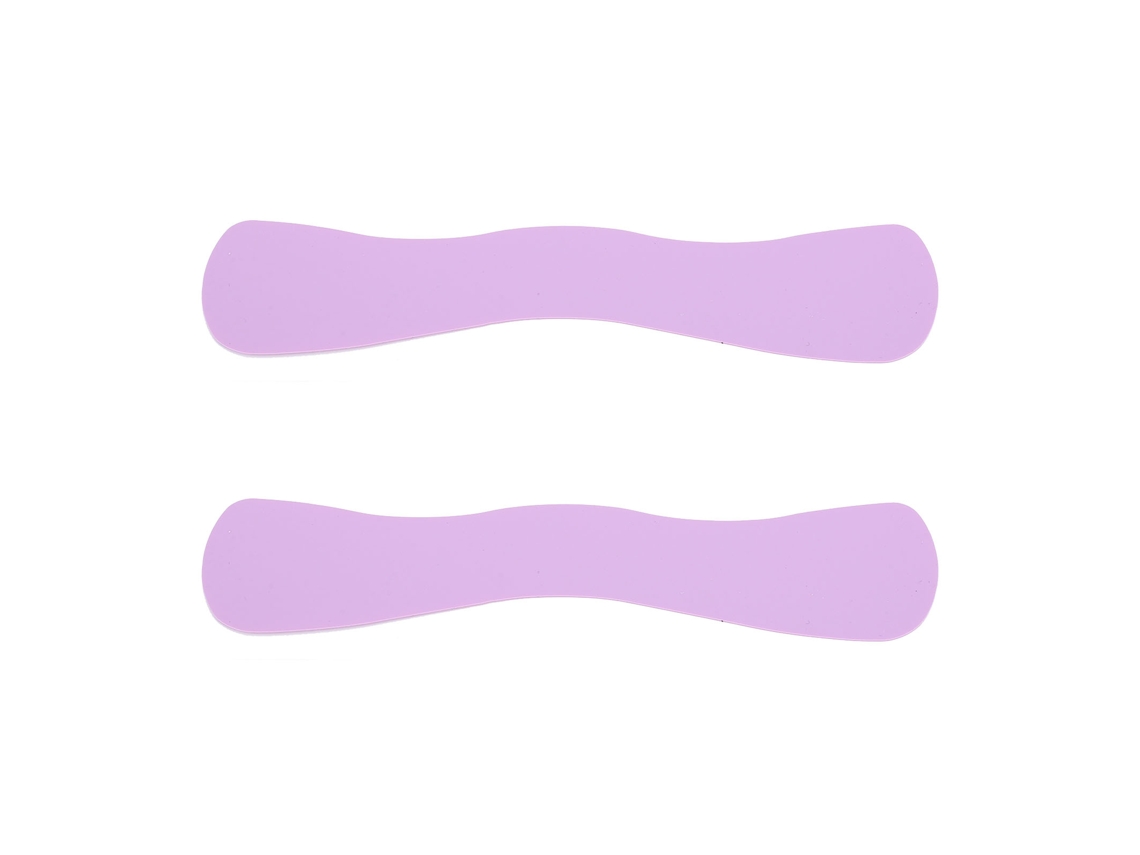 2 Almohadillas De Silicona Onduladas Reutilizables Para Extensiones De Pestañas - Morado