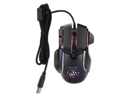 Rato Mecânico Com Fio 13 Efeitos Rgb 6 Níveis Dpi Até 12800dpi Ergonômico Para Jogos Win
