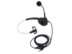 Fone de ouvido mono para call center com cancelamento de ruído e microfone para telefones VoIP de 3,5 mm