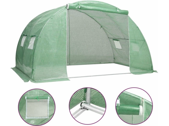 Invernadero VIDAXL 8 m² 2x4x2 m