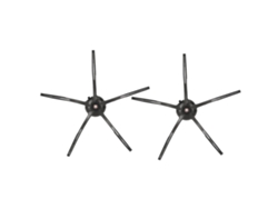 Juego De 2 Cepillos Laterales De Repuesto Para Aspiradora Robot Xiaomi Roborock S6 S5 E35 E2 - Negro