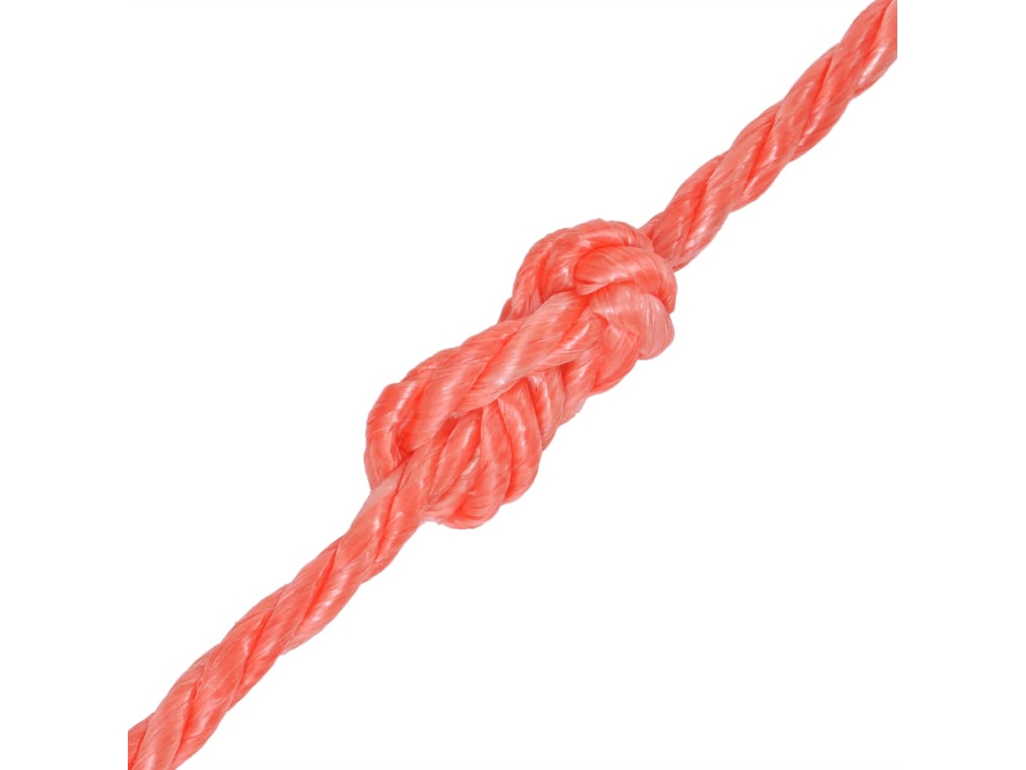 Cuerda Torcida De Polipropileno 10 Mm 250 M Naranja