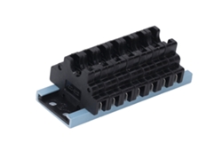Porta Fusibles De 7 Vías 32v Caja Con Rail Desmontable Para Ats Mediano 1a-30a