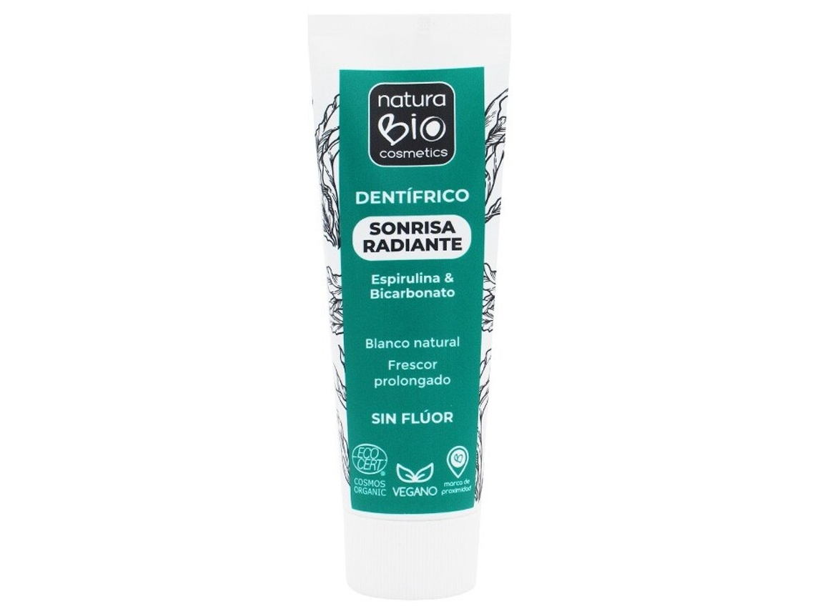 Pasta de dientes Sonrisa Radiante Bicarbonato de Espirulina 75 Ml Naturabio Cosmetics