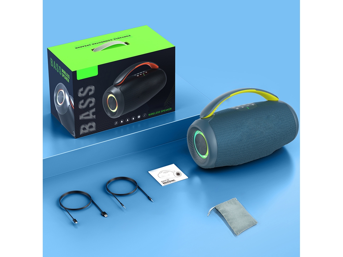 Caixa de som portátil Fanatic P11 com luz RGB EOOCOO