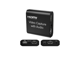 Tarjeta de captura de video HDMI con micrófono USB 2.0, 4K HD 1080p 60 FPS, para PS, Xbox, etc., color negro. Bestvite
