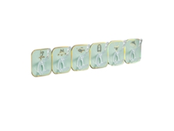 Gancho Autoadhesivo Para Puerta - No Requiere Taladro - 6 Filas - Multifuncional - Montaje En Pared Para Cocina - Verde