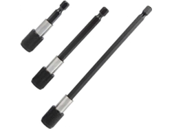 3pcs Porta Brocas Magnéticas 60/100/150mm Punta 1/4" 6.35mm Conector De Extensión De Cambio Rápido Cr-v