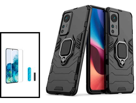 Kit Carcasa + Protector de Pantalla Xiaomi 12X GIFT4ME Negro