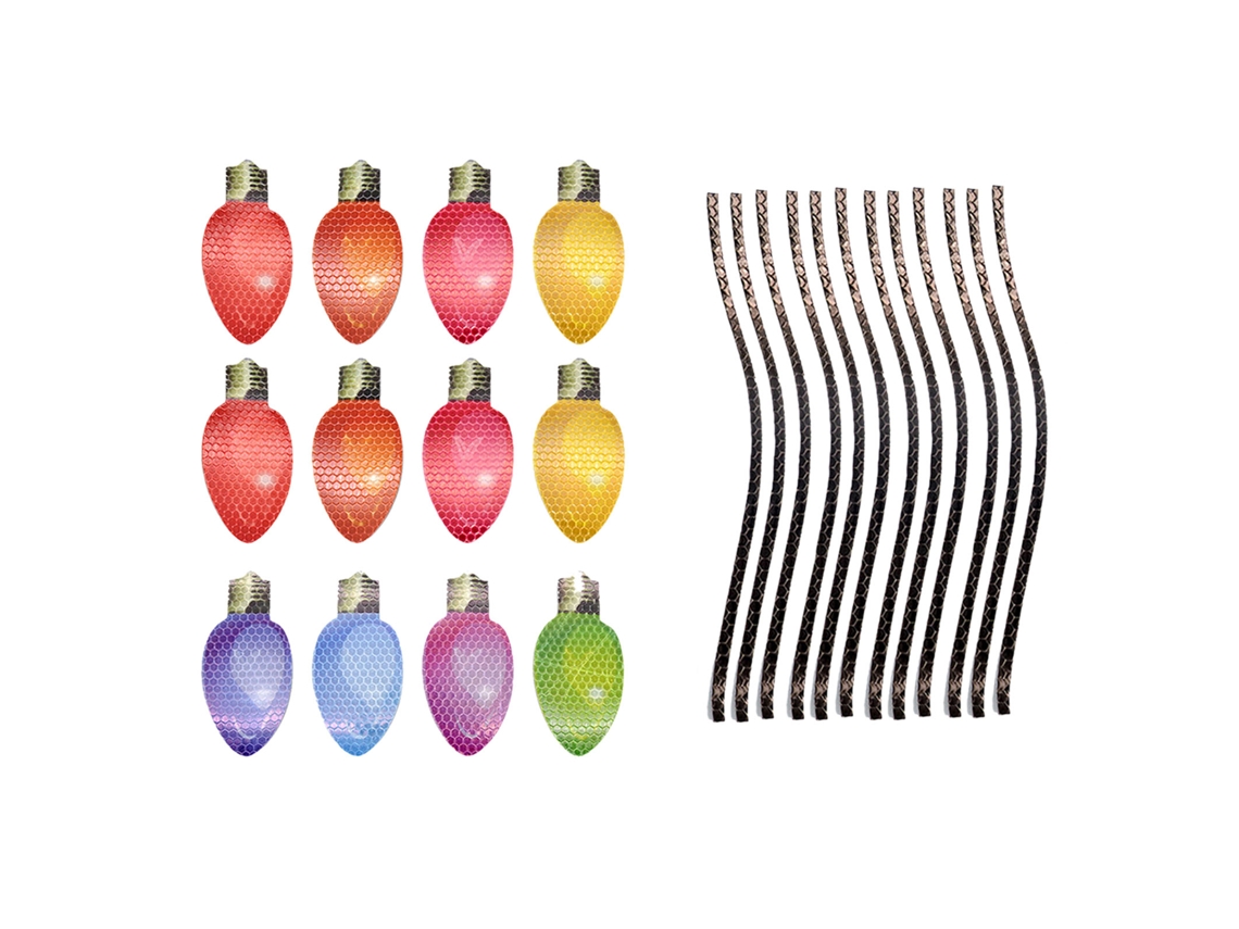 Luces magnéticas reflectantes decorativas para Navidad