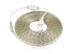 Tira De Luz Led 5050, 220 V, Resistente Al Agua Ip65, Luz Blanca Cálida, 5 M Para Uso Decorativo.
