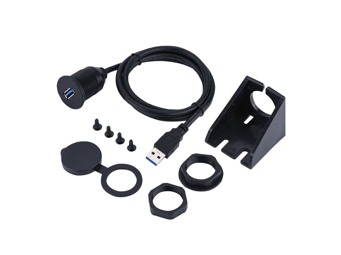Cable De Extensión Usb 3.0 Para Montaje En Salpicadero, Montaje Empotrado, Para Coche, Barco, Motocicleta (1 M)