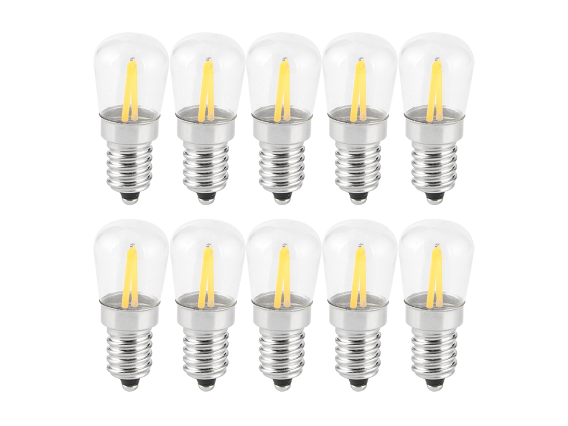 Bombilla LED mini E14 2026 con filamento corto, 1,5 W, 230 V CA, para iluminación residencial, automotriz, de automóviles y de hoteles.
