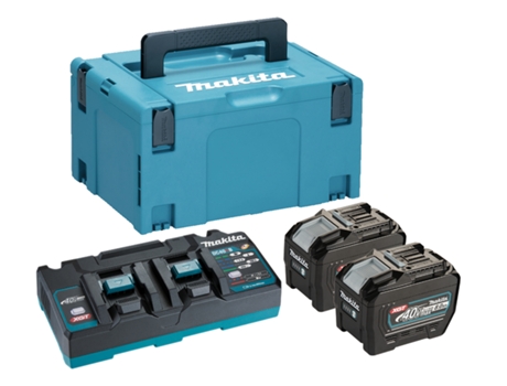 MAKITA 191Y97-1 Kit de baterías 40VMAX 8.0AH XGT BL4080Fx2 DC40RB XGT Makpac
