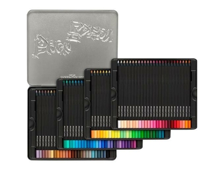 Lápices de colores FABER-CASTELL Black Edition Estuche metálico 100 Piezas Multicolor