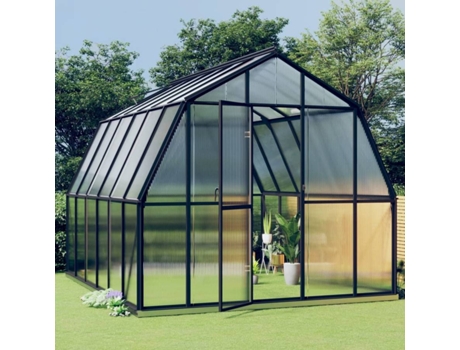 Invernadero VIDAXL con Estructura de Aluminio Gris Antracita 9,53 m²