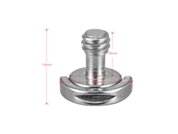10pcs Tornillo Adaptador D-ring D Shaft 1/4"-20 Para Platina De Liberación Rápida Trípode Monopod Cámara