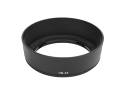 Capucha De Lente Reversible Para Cámara Hb 45 Compatible Con D5100 D3200 D60 Lente 18-55mm Negro