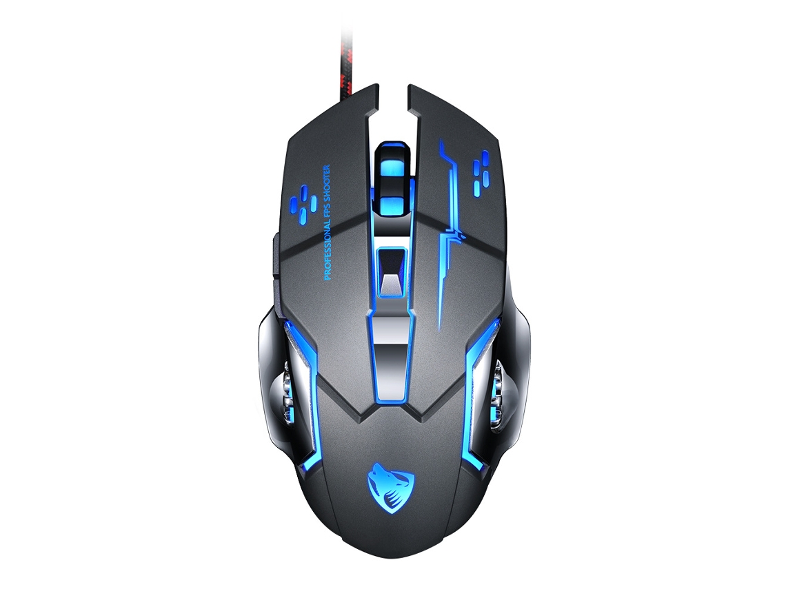 Ratón Gaming TRUMSEN V6 (6400dpi - Negro)