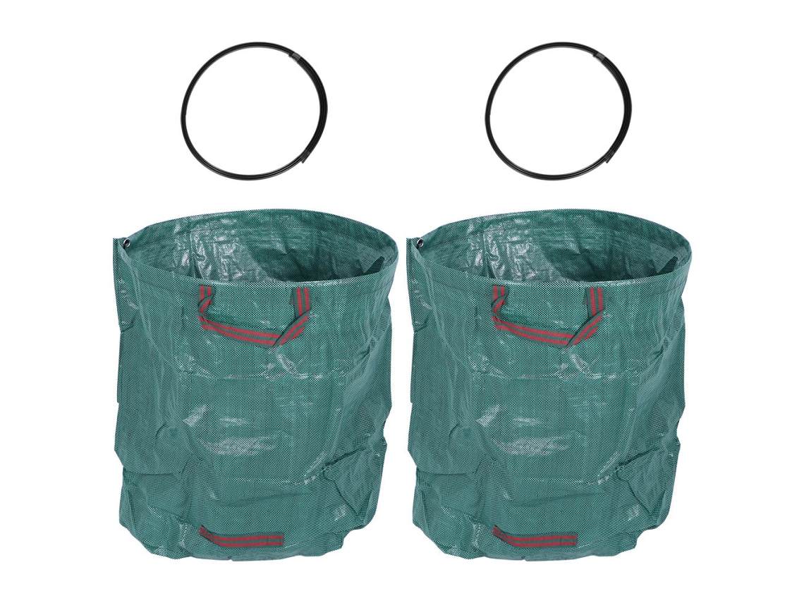 2 Bolsas De Jardín De 72 Galones Para Plantas, Flores Y Hojas, De Pp Resistente Con Asas.