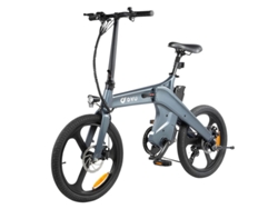 Bicicleta eléctrica Dyu T1 de 20 pulgadas con sensor de par, 36 V, 250 W, velocidad máxima de 25 km/h, batería extraíble de 10 Ah, frenos de disco mecánicos.