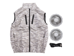 Ventilador USB colector, camuflaje blanco veraniego XXL, jardín