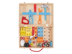 Juego De Construcción De Rompecabezas Educativo De Madera Tipo Caja De Herramientas Para Niños