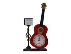 Reloj despertador Baok con diseño exclusivo de violín para decoración del hogar, sala de estar, mesa o como regalo - 2166b - 24,2 cm