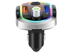 Car Mp3 Player Bluetooth Fm Transmitter With Dual Usb Ports Silver