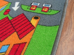 Alfombra Infantil Calles Little Village (100 x 100 cm)