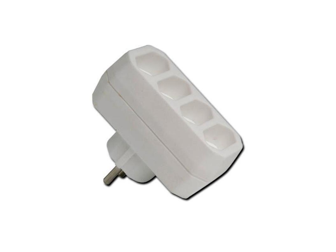 Simon Fin Adapt.blco 4 Tomas Front.base Con Tt 10a 250v Cl117607