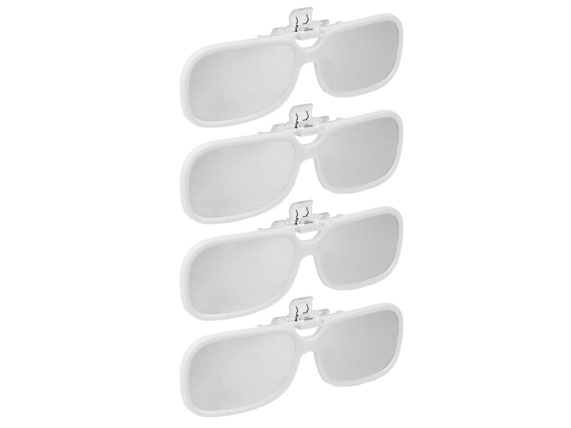 4 Gafas De Plástico Con Clip Para Eclipses Solares, Para Una Observación Segura Y Directa Del Sol.
