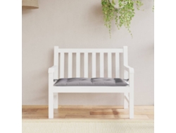 Cojín grande para banco de jardín 110x50x7cm Tela Oxford Gris HARLANV1