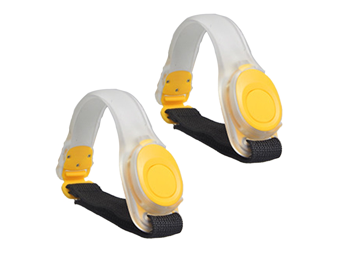 MEOIRUERY 2 ud. Bandas LED Nocturnas Reflectantes, Pulsera Iluminada en PVC