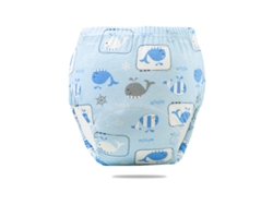 Pañales lavables para bebé, calzoncillos de entrenamiento Siurn Whale, talla 90 (aptos para bebés menores de 17 kg)
