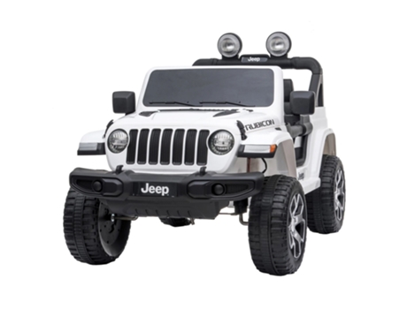 Todo Terreno Jeep Wrangler Rubicon 4x4 Eléctrico 12V con Luces y Sonido, Velocidad máx 6km/h (Edad mínima recomendada: 3 años)