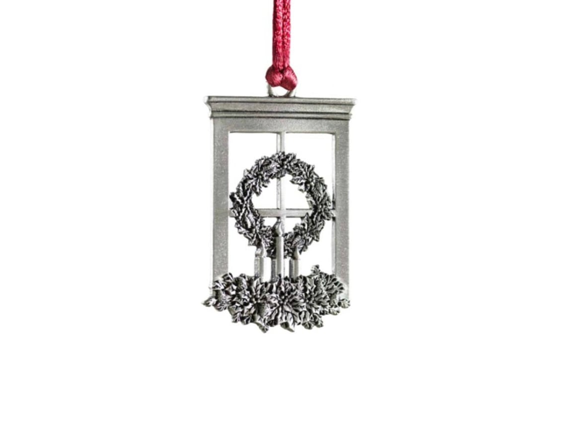 KOFIHETY Pendiente de Árbol de Navidad en Metal Pewter, Decoración Colgante DIY para Árbol de Navidad, Hogar y Fiesta